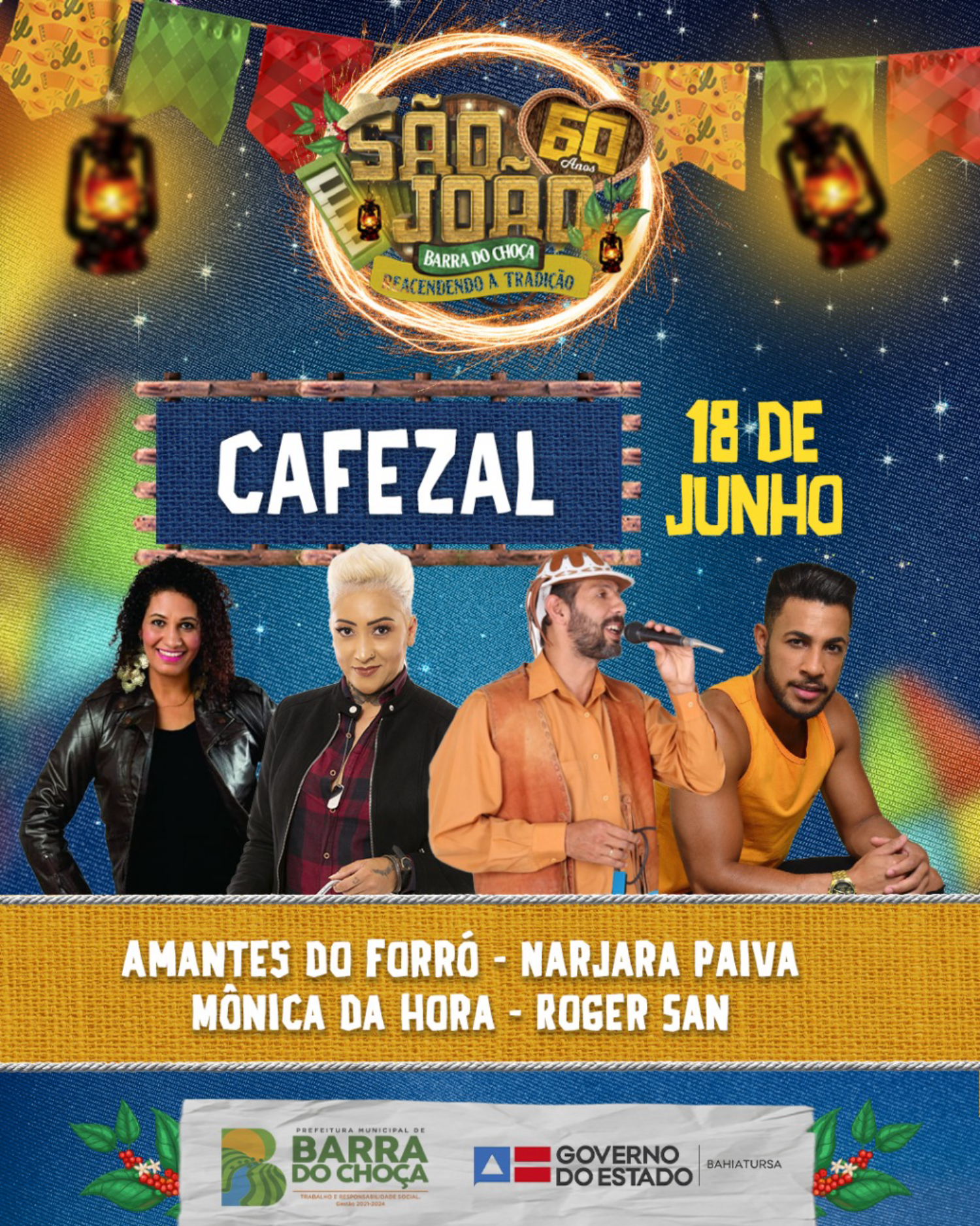 Nossa próxima parada é no Cafezal com a abertura do São João de Barra do Choça