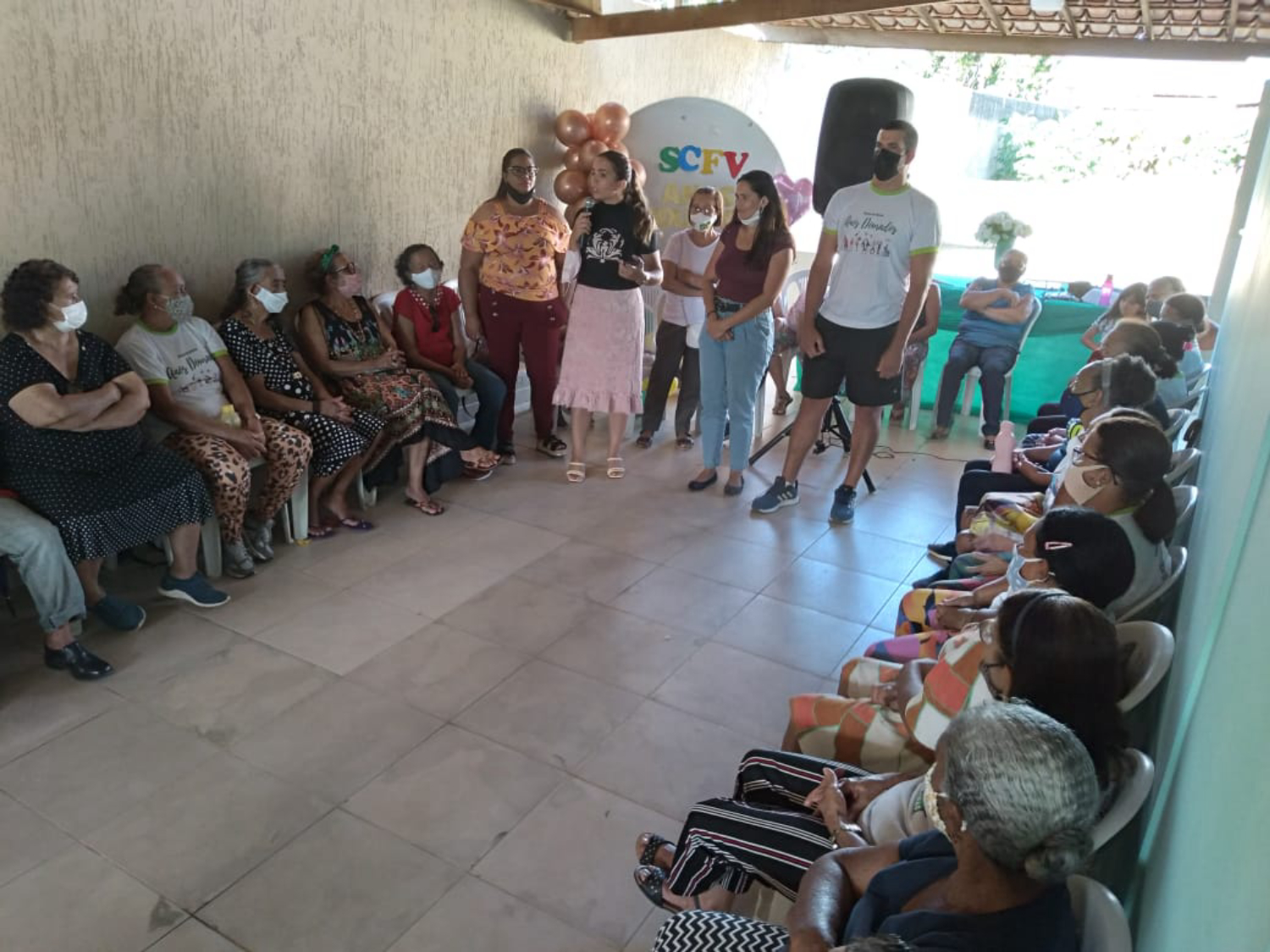 Cras sede retomou as atividades presenciais do Grupo de Idosos "Anos Dourados" 