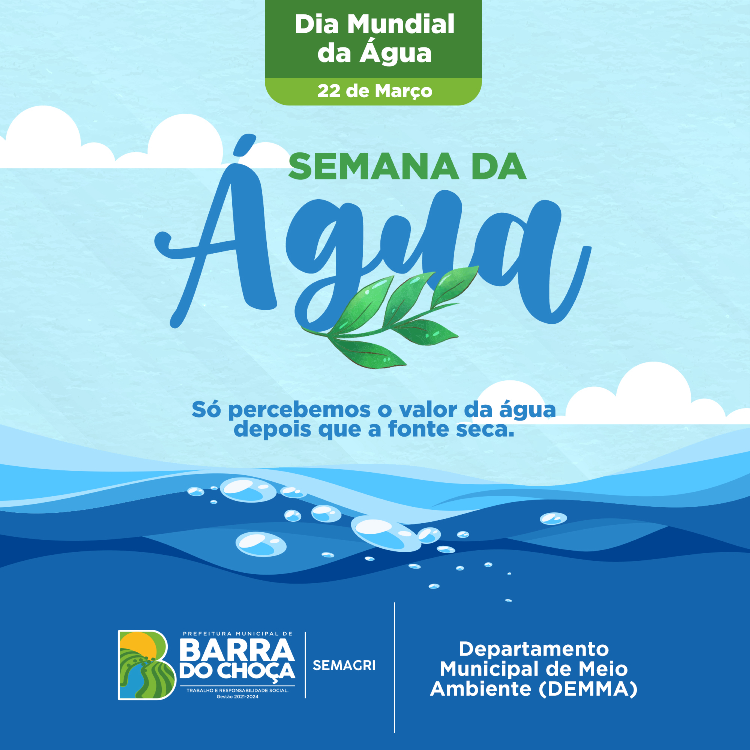 Comemoração ao Dia Mundial da Água – 2021