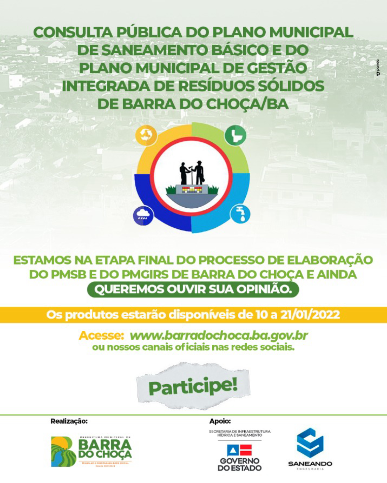 VEM AÍ A 2ª RODADA DE OFICINAS DO PLANO MUNICIPAL DE SANEAMENTO BÁSICO E  GESTÃO INTEGRADA DE RESÍDUOS SÓLIDOS - Notícias - Prefeitura de Macaúbas -  Site Oficial