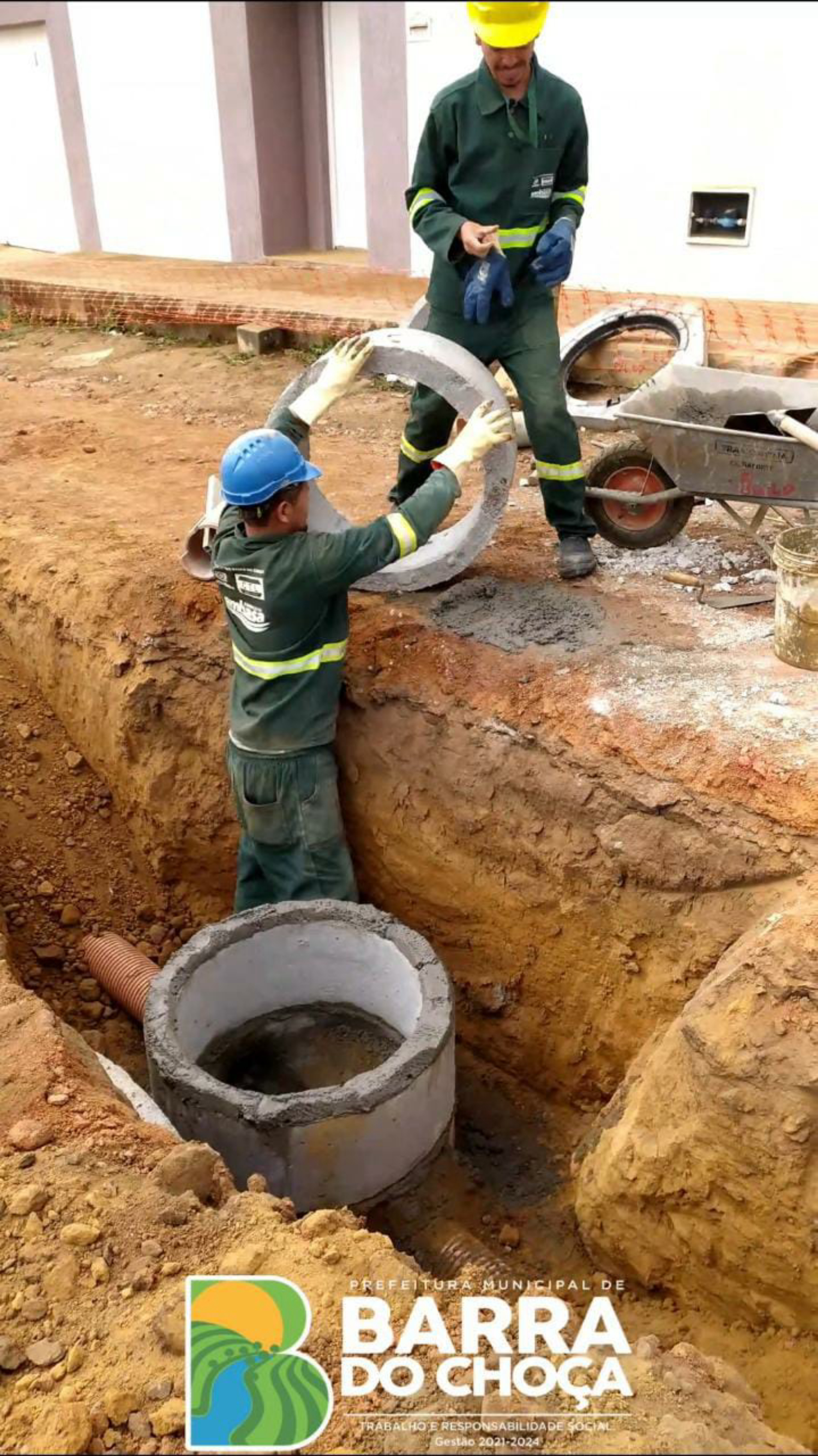 Obras de Saneamento Básico em Barra do Choça avançam no bairro Primavera